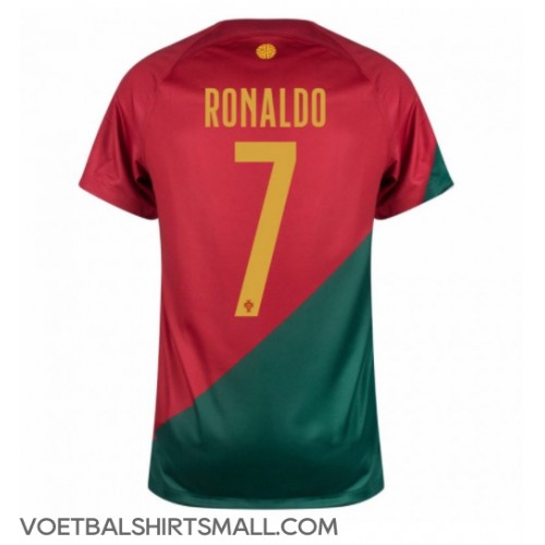 Portugal Cristiano Ronaldo #7 Voetbalkleding Thuisshirt WK 2022 Korte Mouwen